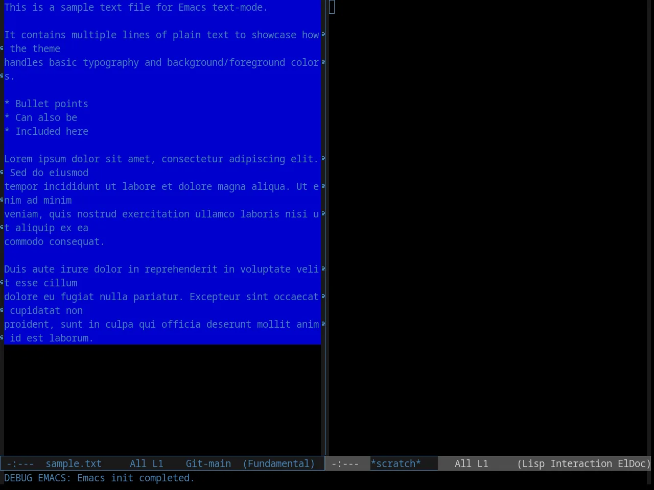 Comidia Theme in fundamental-mode