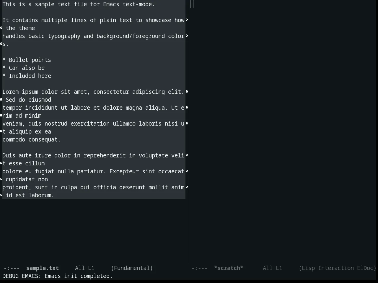 Constant Theme in fundamental-mode