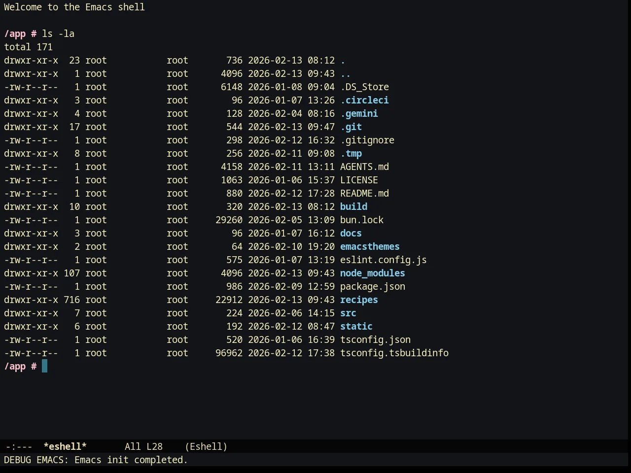 Creamsody Darker Theme in eshell
