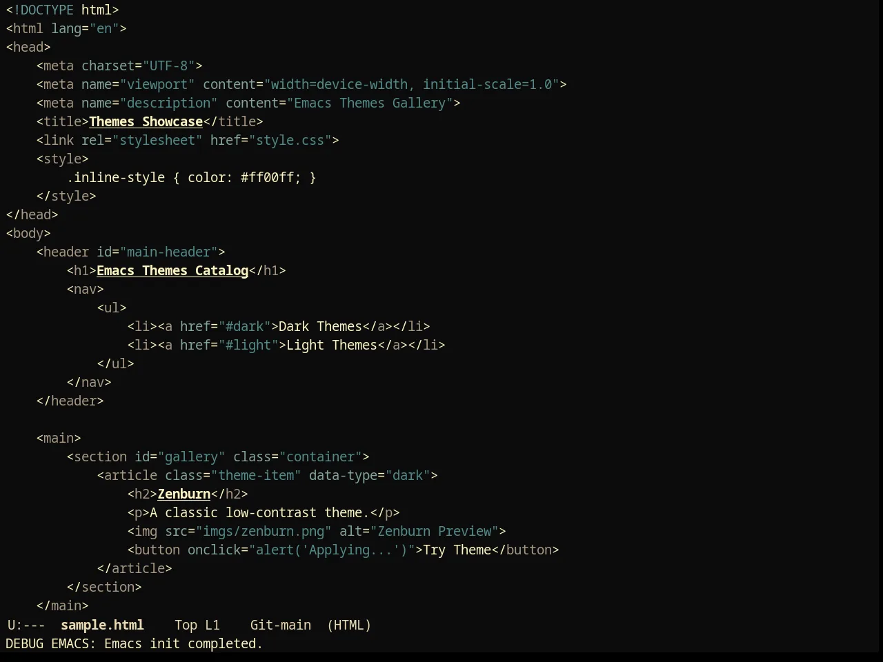 Creamsody Obsidian Theme in html-mode