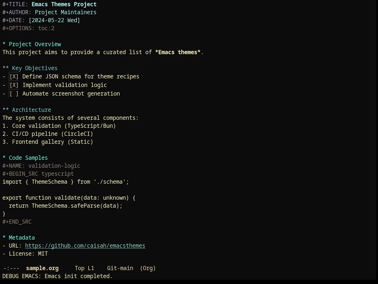 Creamsody Obsidian Theme in org-mode