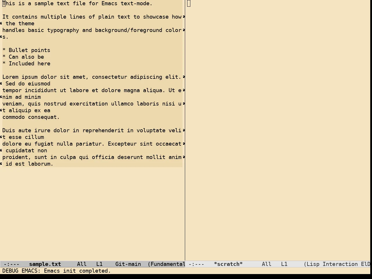 Creamy Theme in fundamental-mode