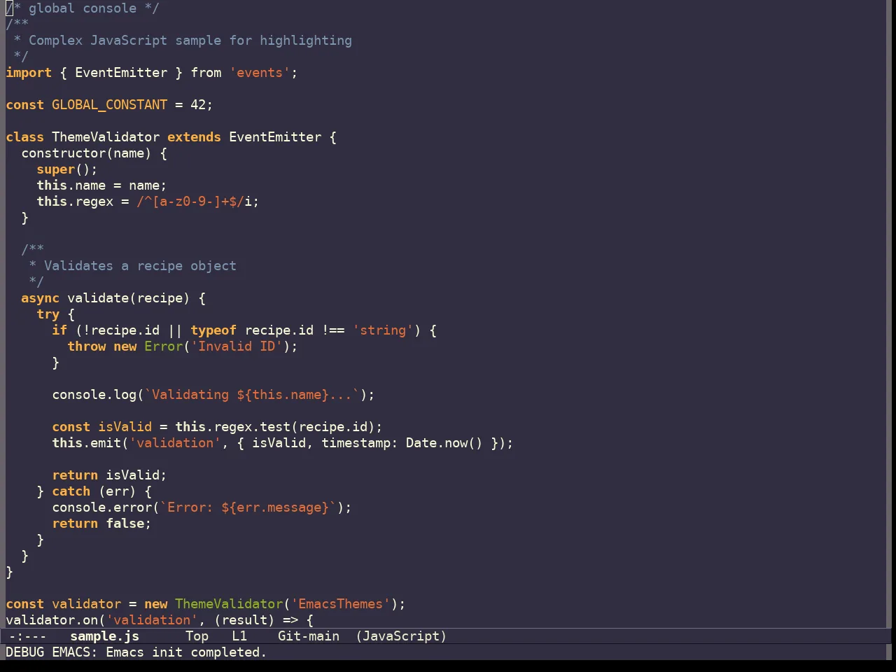 Curry On Theme in javascript-mode