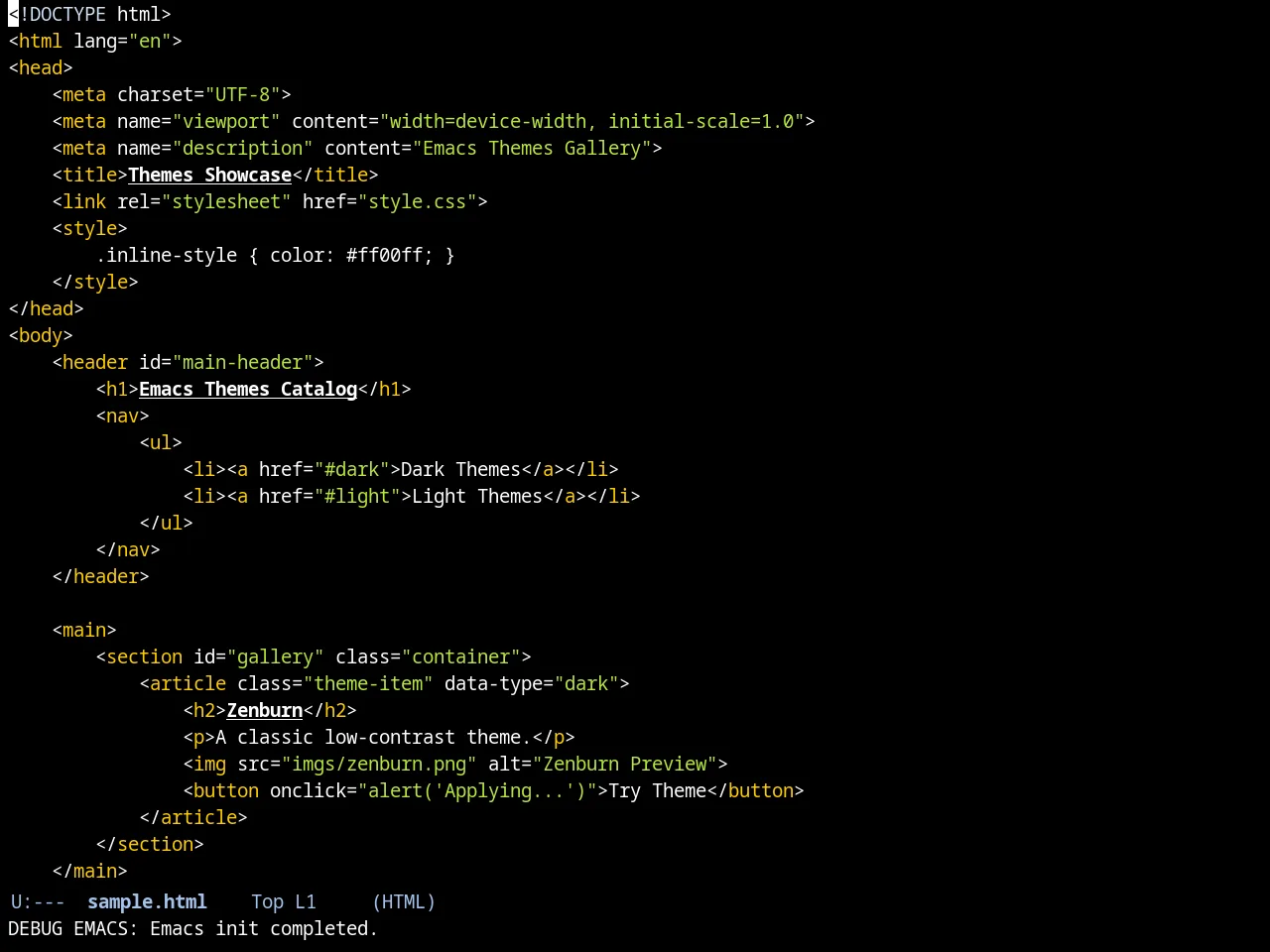 Danneskjold Theme in html-mode