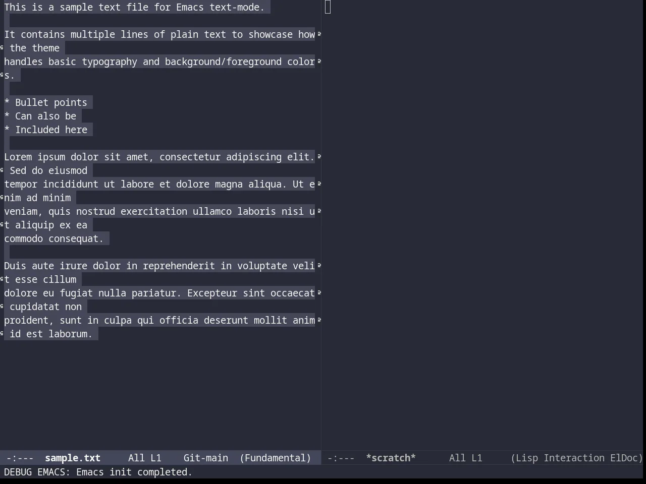 Darcula Theme in fundamental-mode