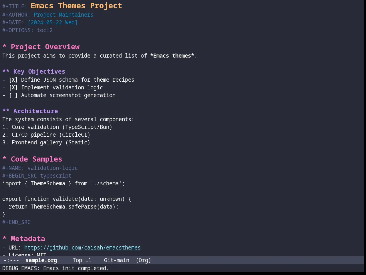 Darcula Theme in org-mode