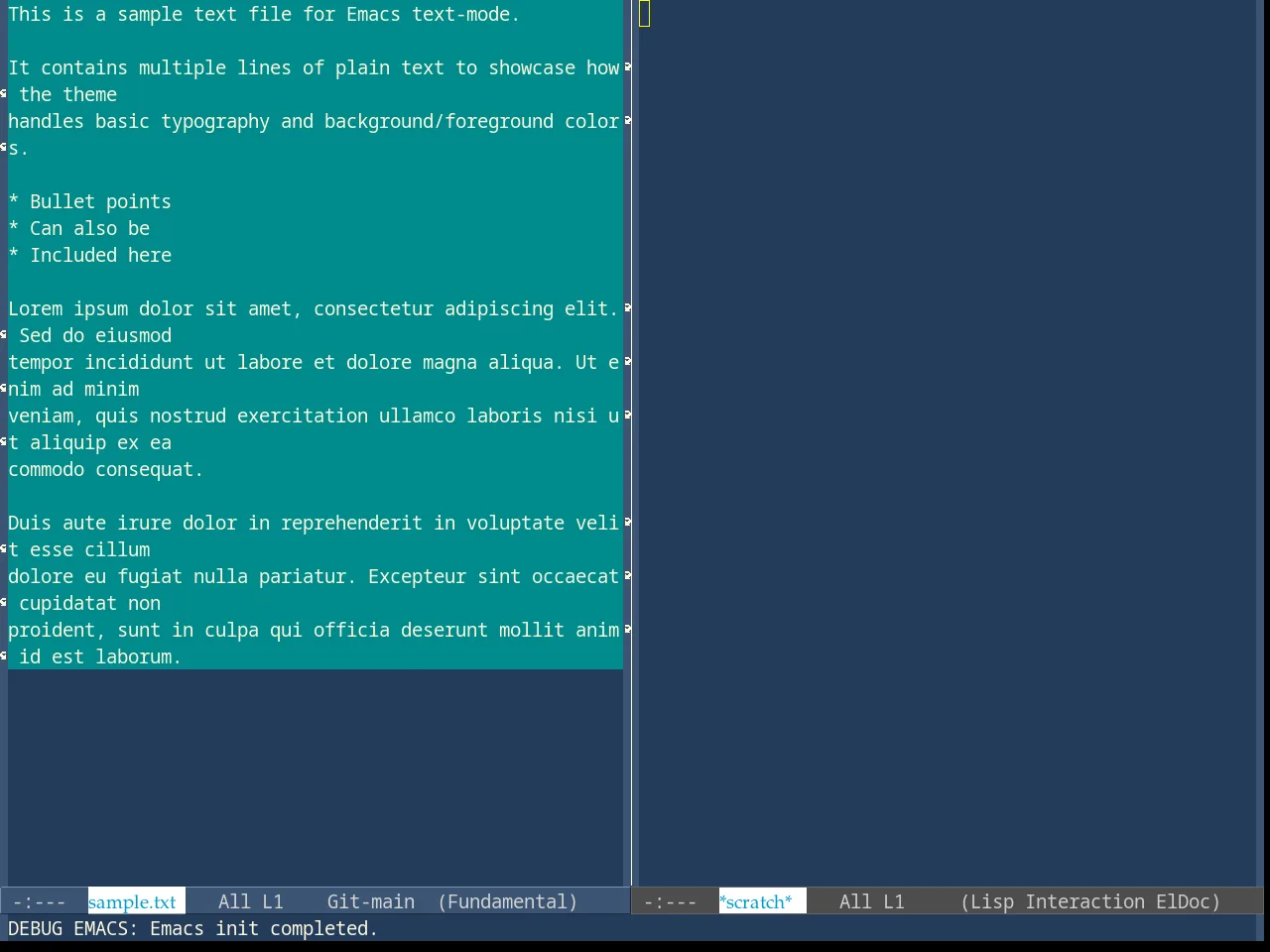 Dark Blue 2 Theme in fundamental-mode