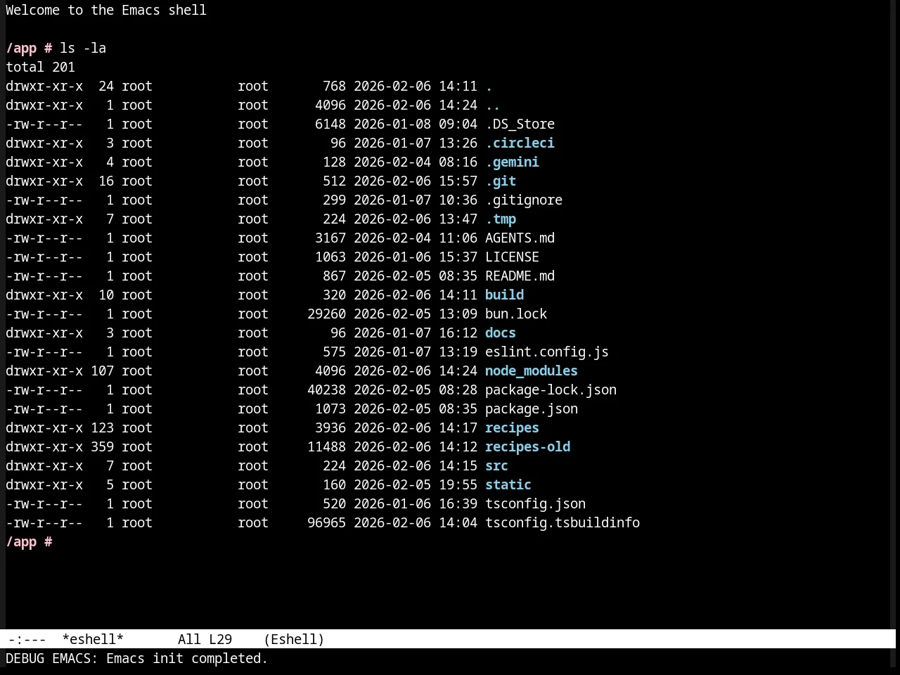 Dark Laptop Theme in eshell