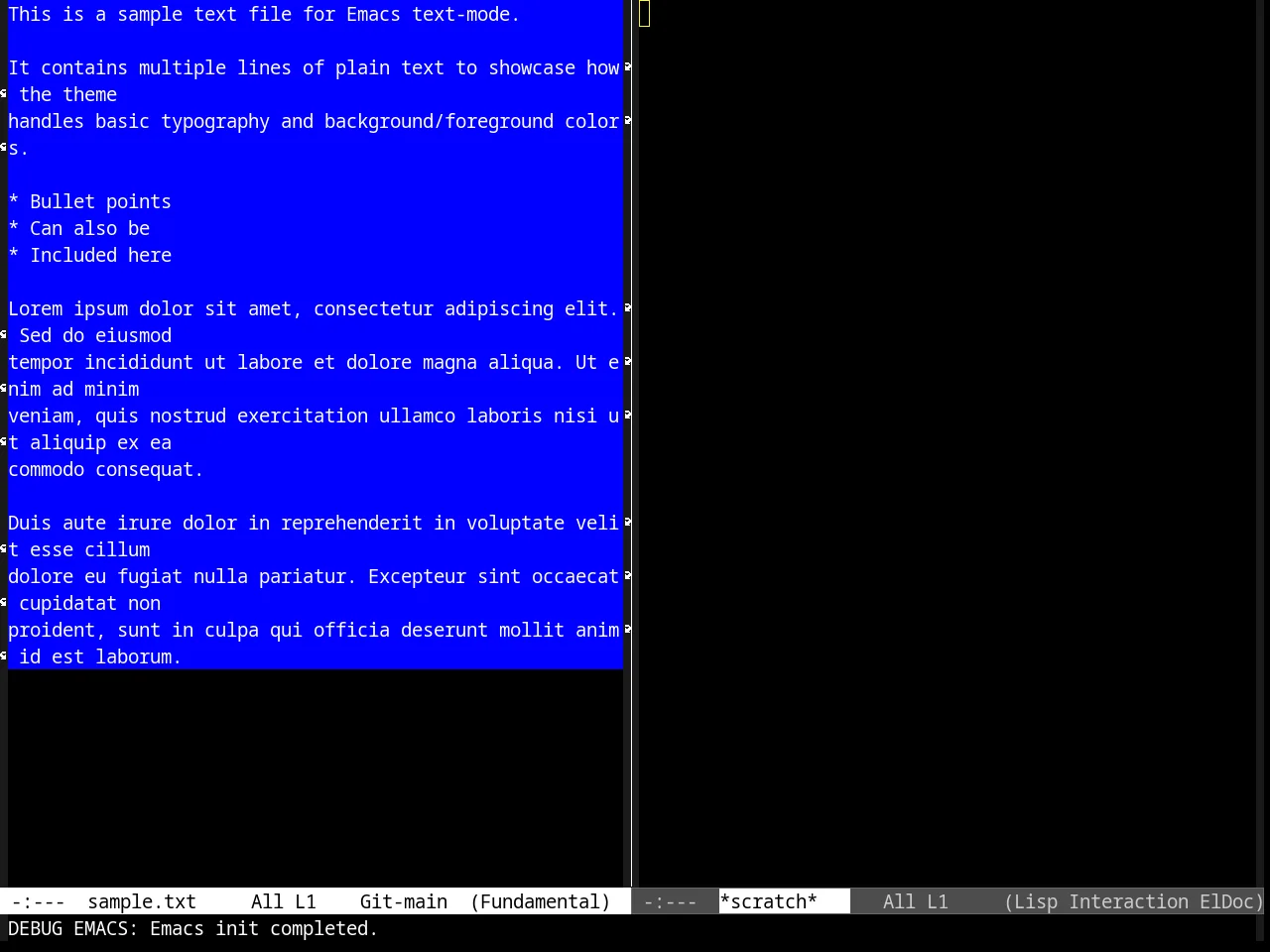 Dark Laptop Theme in fundamental-mode