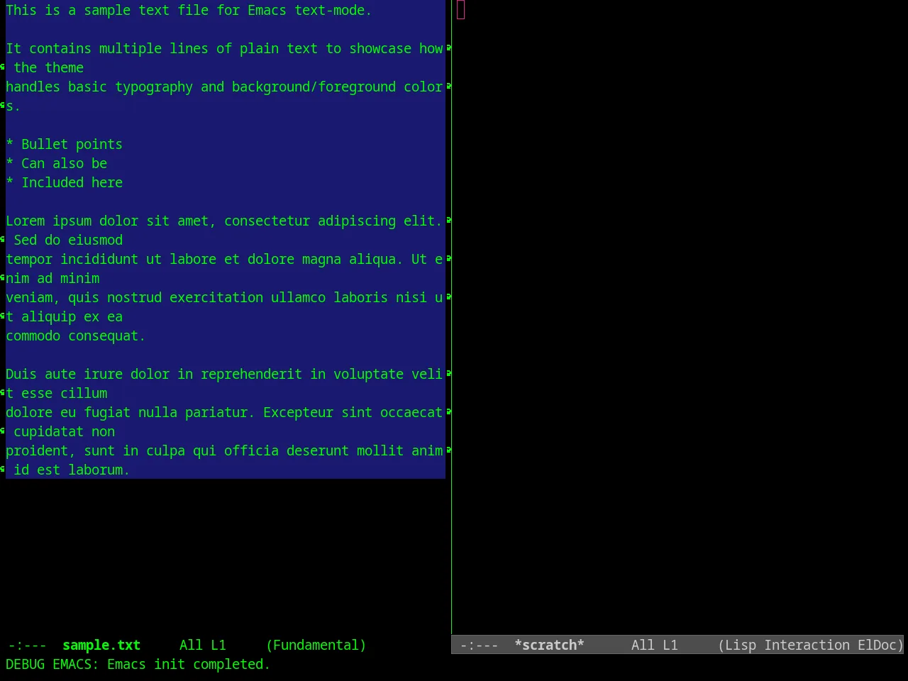 Dark Mint Theme in fundamental-mode