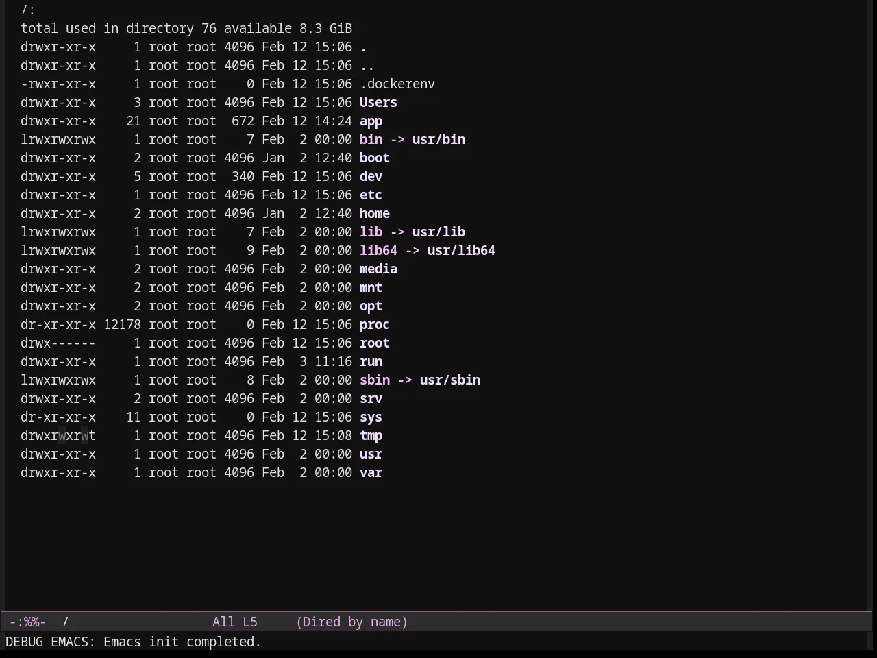 Dark Pink Theme in dired