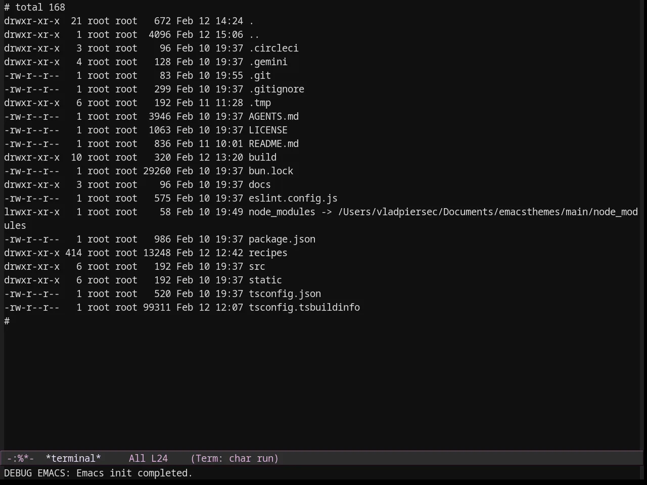 Dark Pink Theme in term