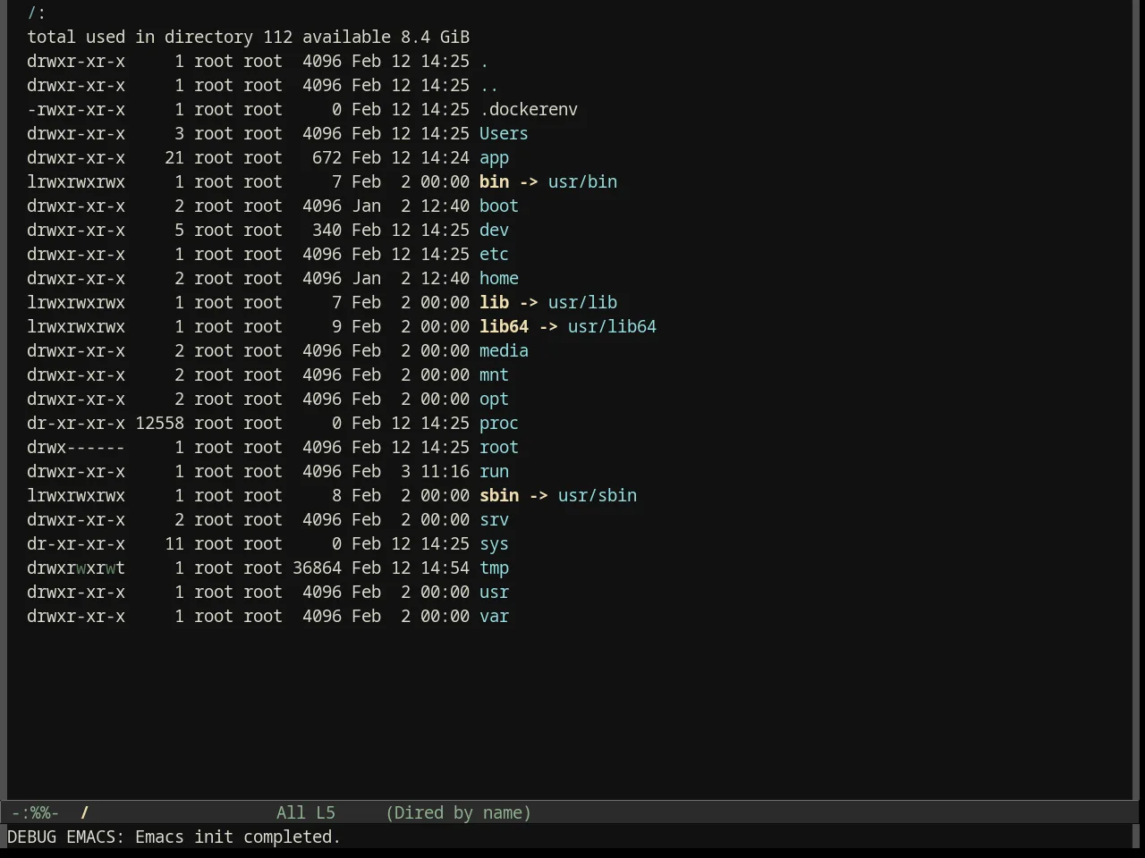 Darkburn Theme in dired