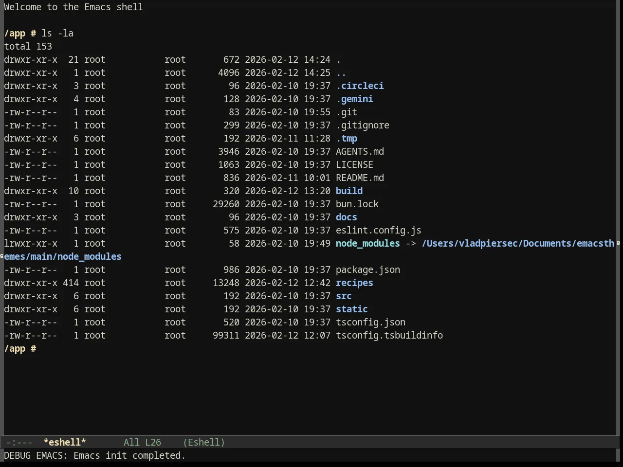 Darkburn Theme in eshell