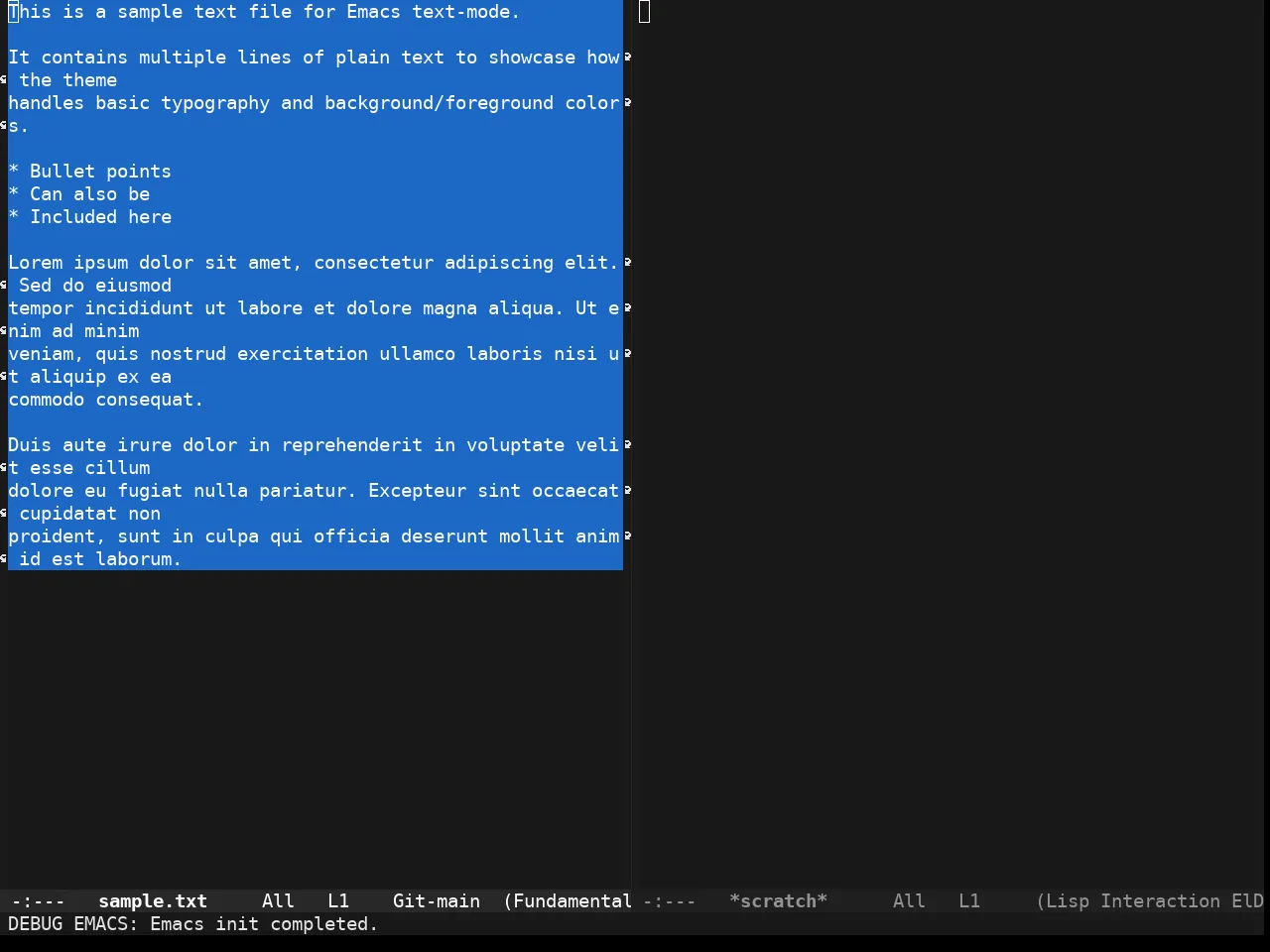 Darkmine Theme in fundamental-mode