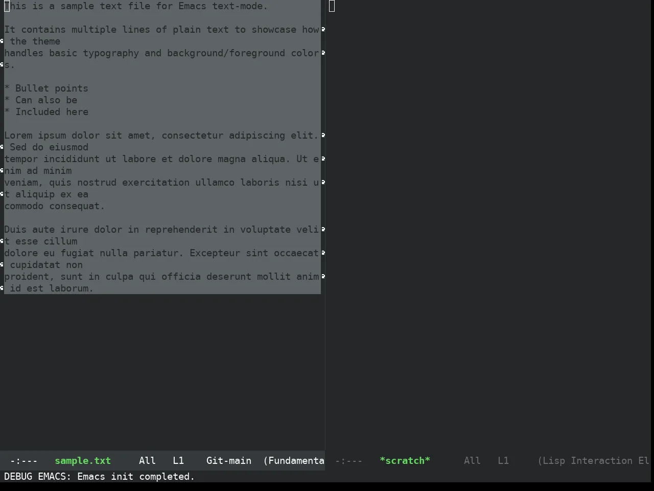 Darkokai Theme in fundamental-mode