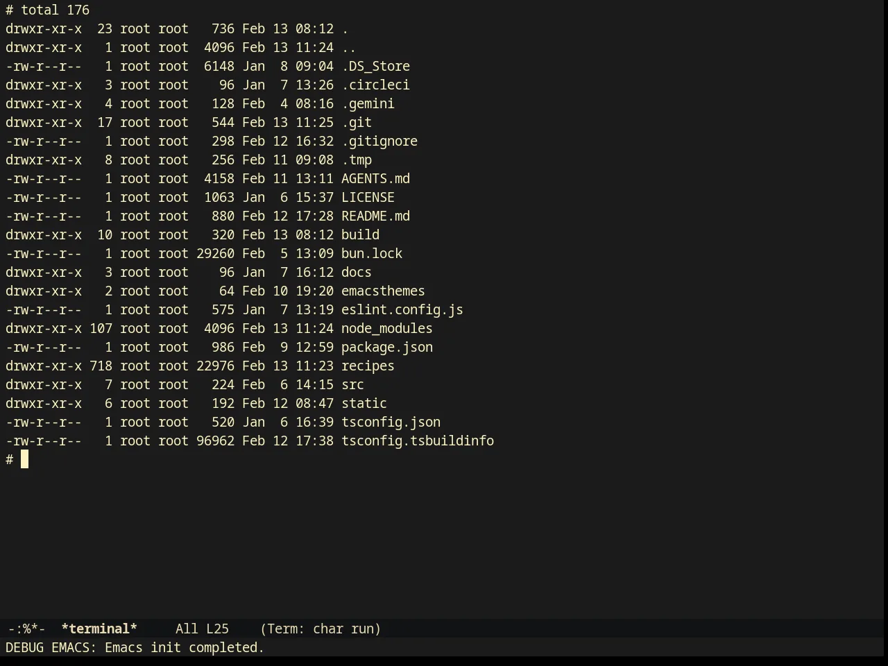 Darktooth Dark Theme in term