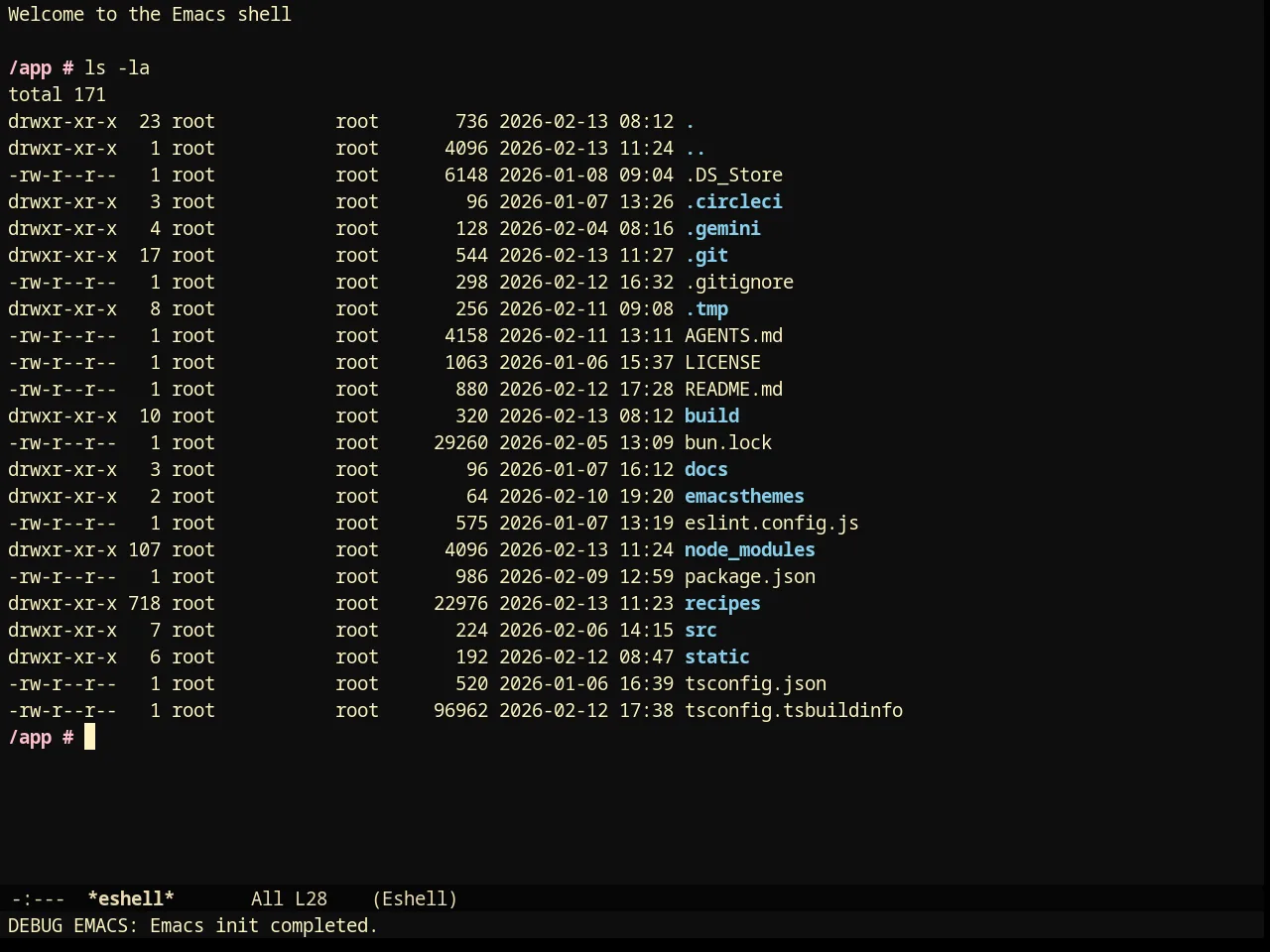 Darktooth Darker Theme in eshell