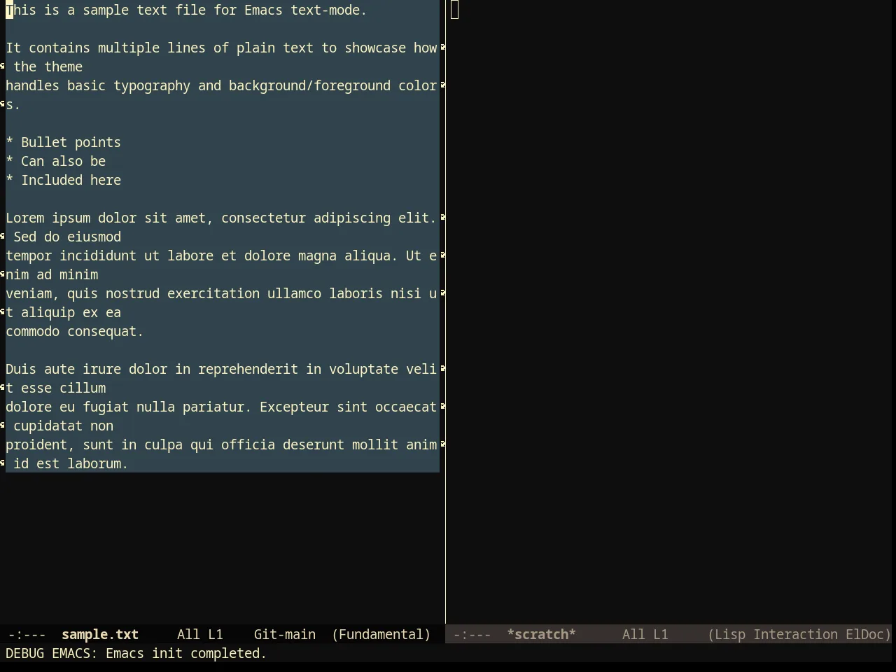 Darktooth Darker Theme in fundamental-mode