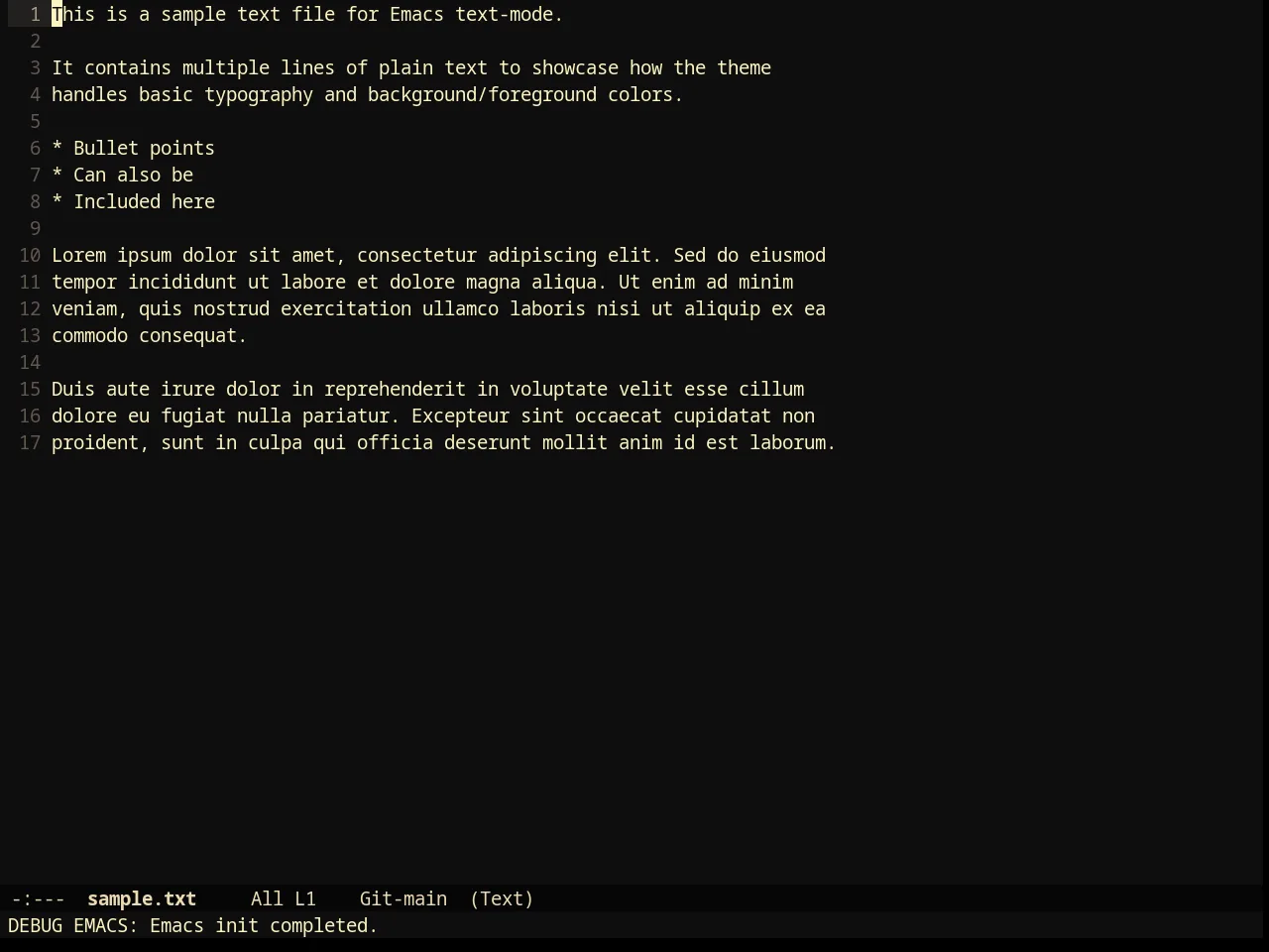 Darktooth Darker Theme in text-mode