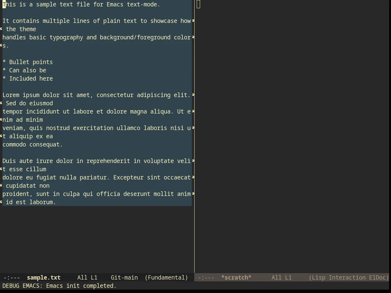 Darktooth Theme in fundamental-mode