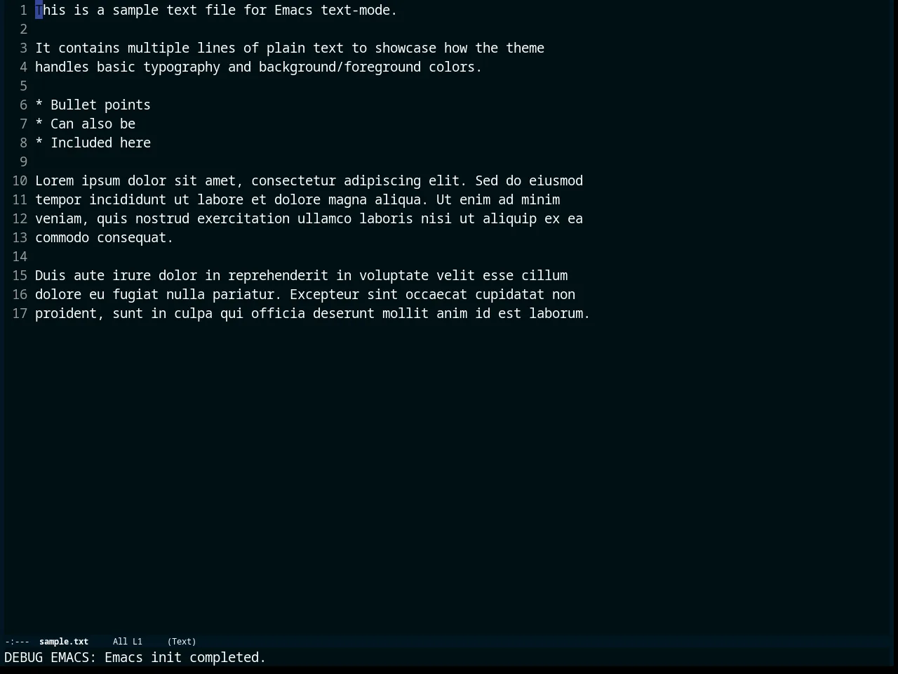 Deep Thought Theme in text-mode