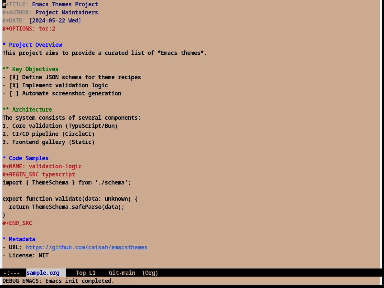 Digital Ofs1 Theme in org-mode