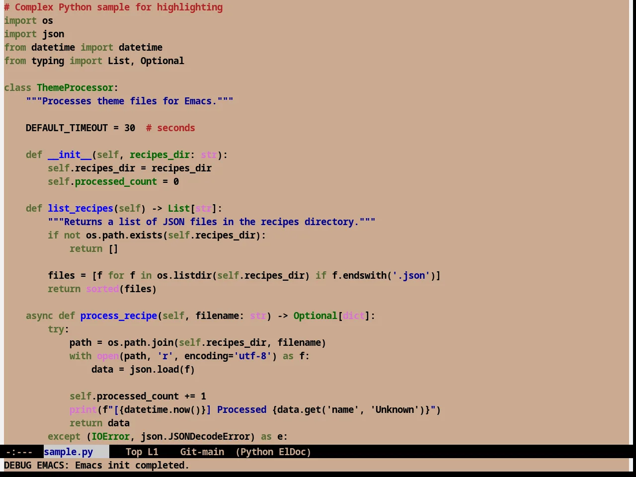 Digital Ofs1 Theme in python-mode