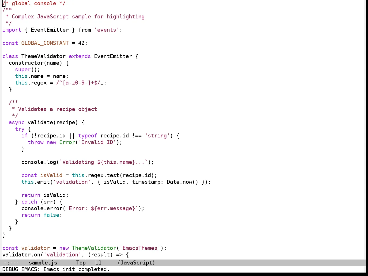 Dir Treeview Themes Petunia Theme in javascript-mode