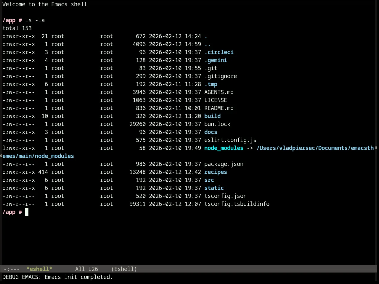 Distinguished Theme in eshell
