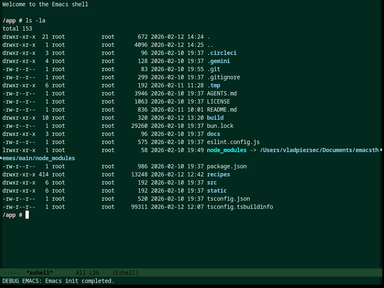 Django Theme in eshell