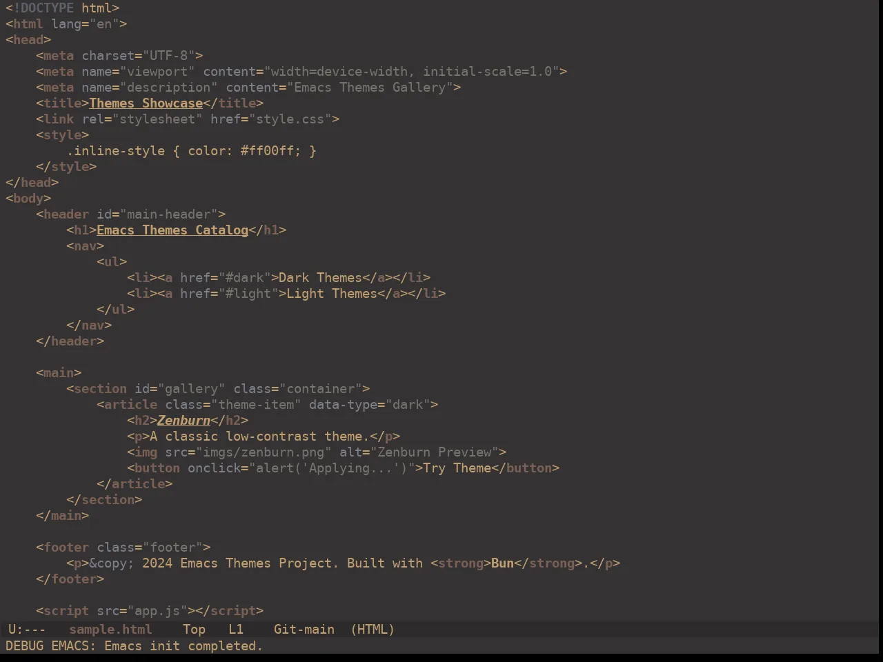 Ewal Dkeg 5725 Theme in html-mode