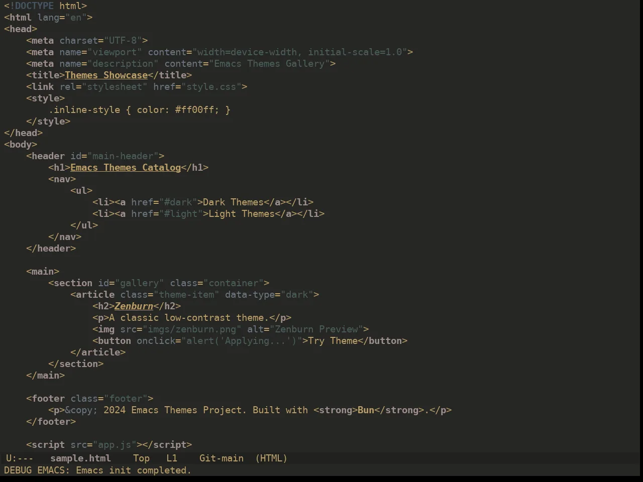 Ewal Dkeg Blend Theme in html-mode