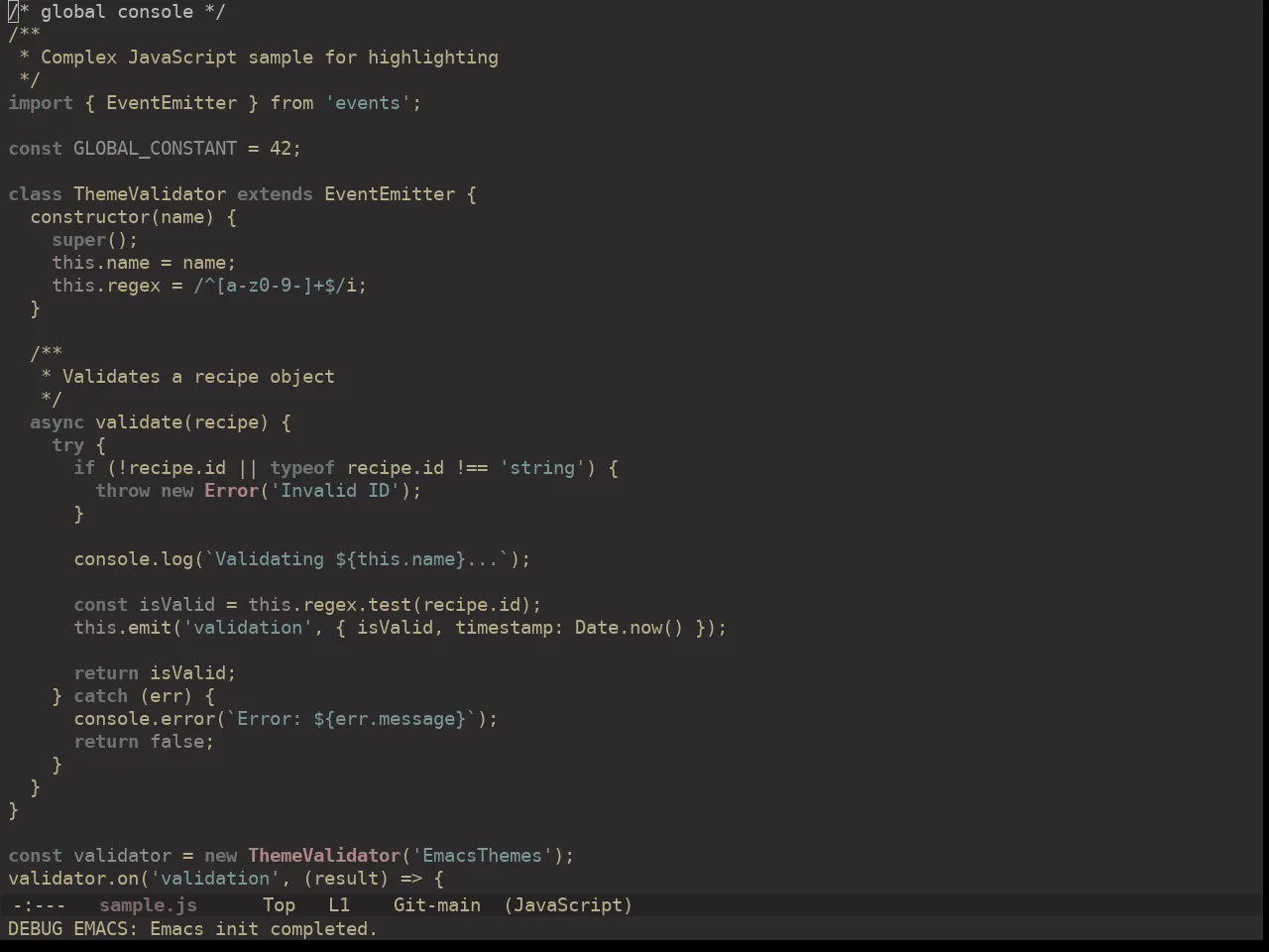 Ewal Dkeg Blok Theme in javascript-mode