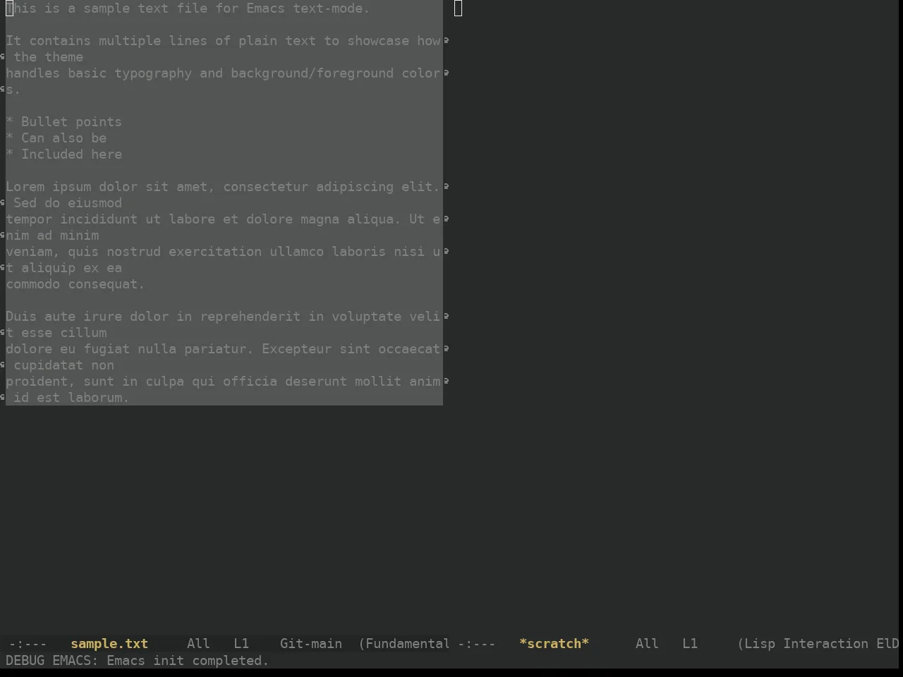 Ewal Dkeg Bluetype Theme in fundamental-mode