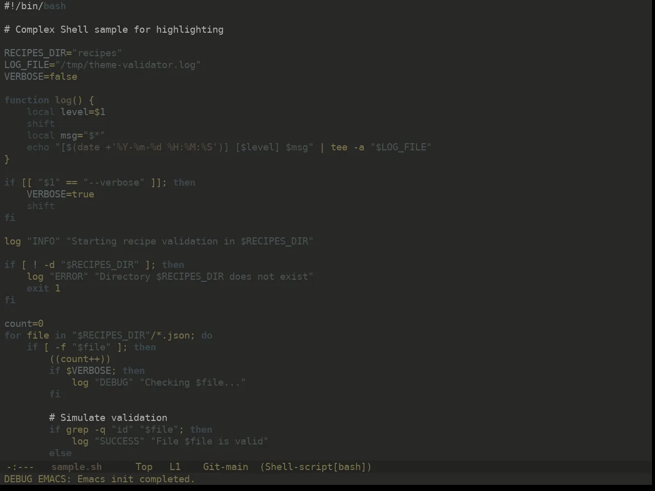 Ewal Dkeg Brownstone Theme in sh-mode