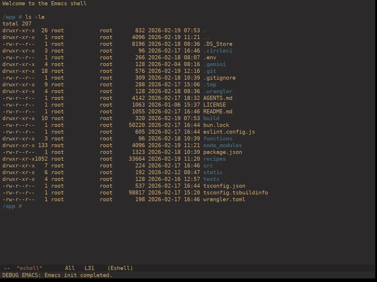 Ewal Dkeg Bulb Theme in eshell