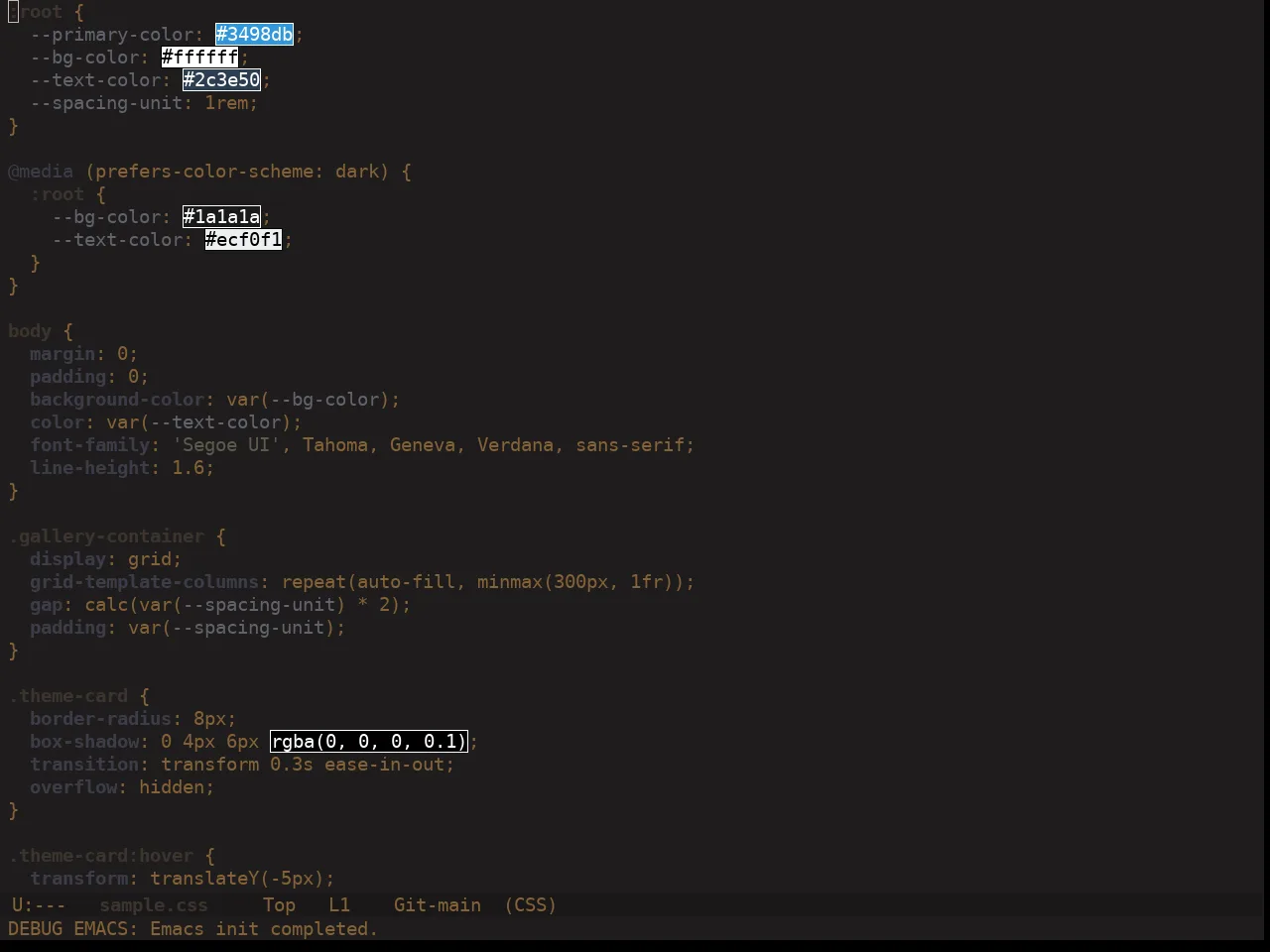 Ewal Dkeg Coco Theme in css-mode