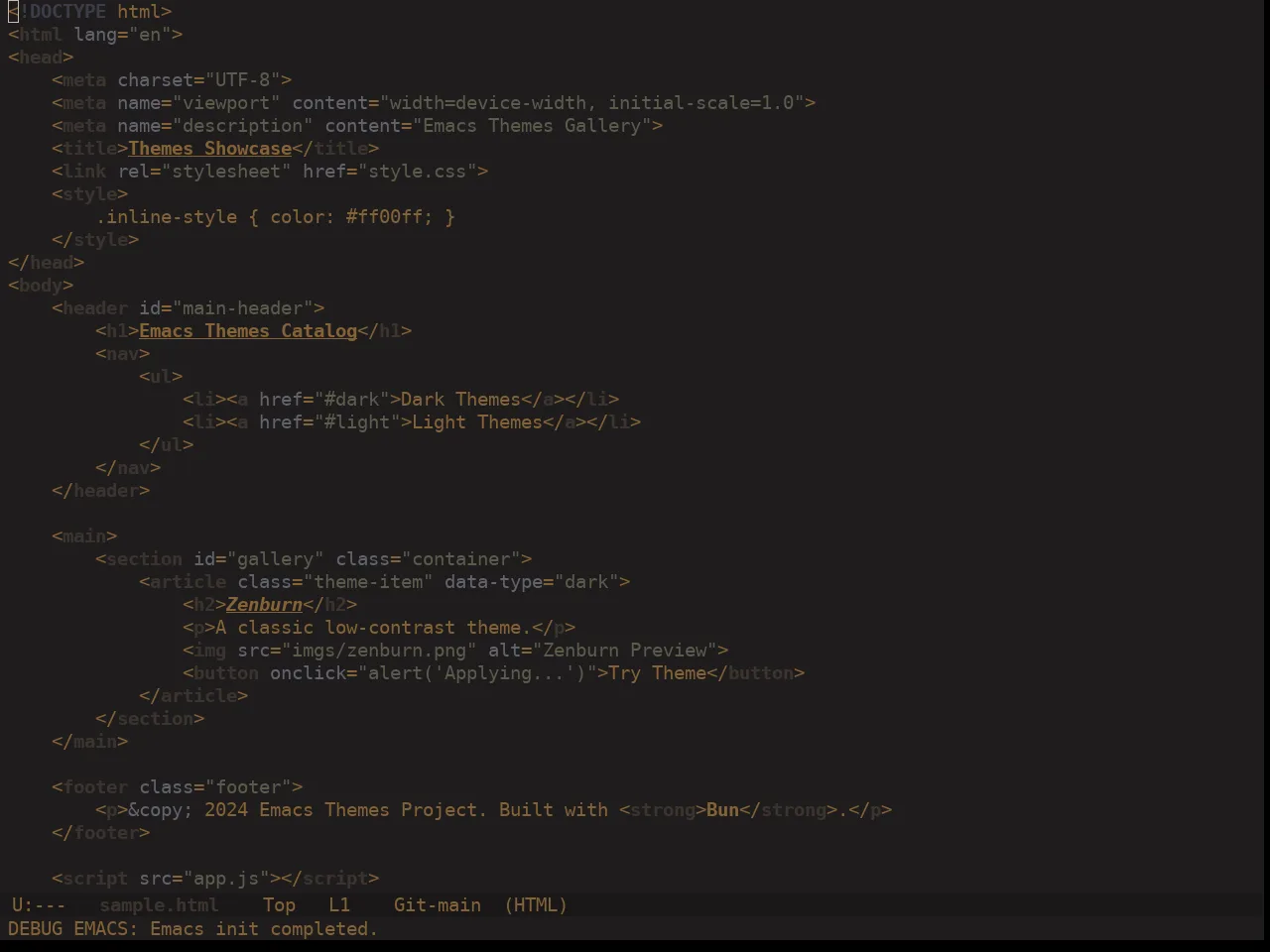 Ewal Dkeg Coco Theme in html-mode