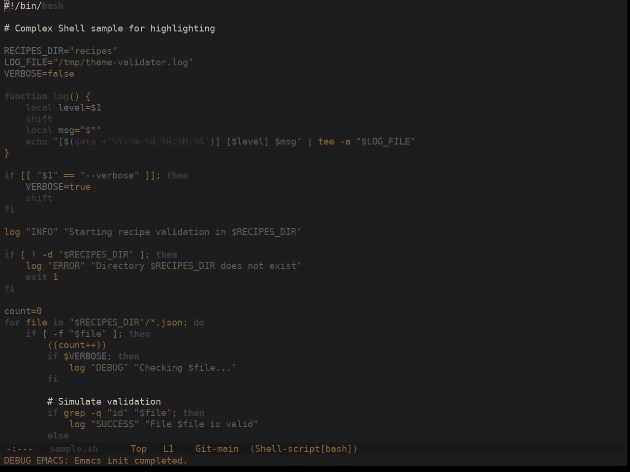 Ewal Dkeg Coco Theme in sh-mode