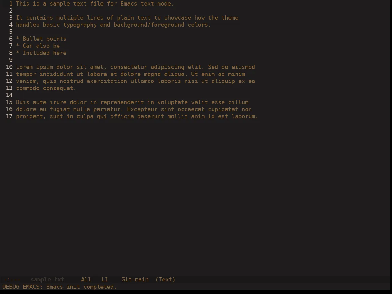 Ewal Dkeg Coco Theme in text-mode