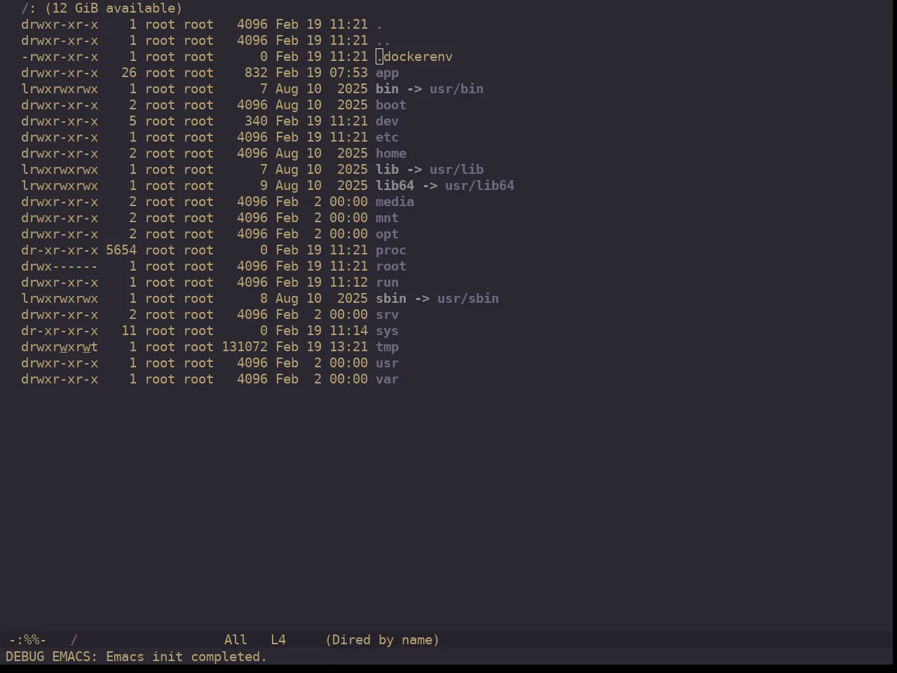 Ewal Dkeg Depth Theme in dired