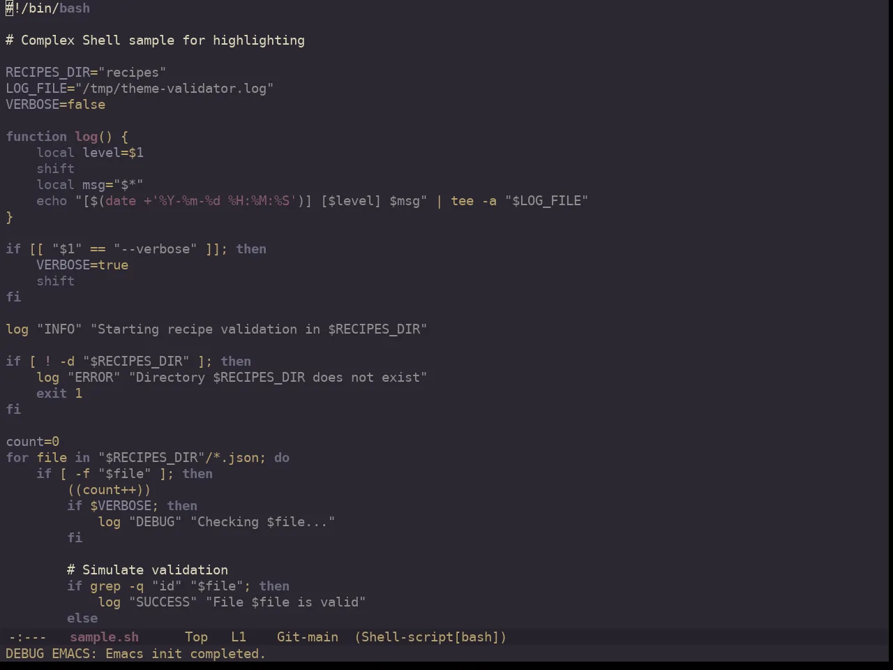 Ewal Dkeg Depth Theme in sh-mode
