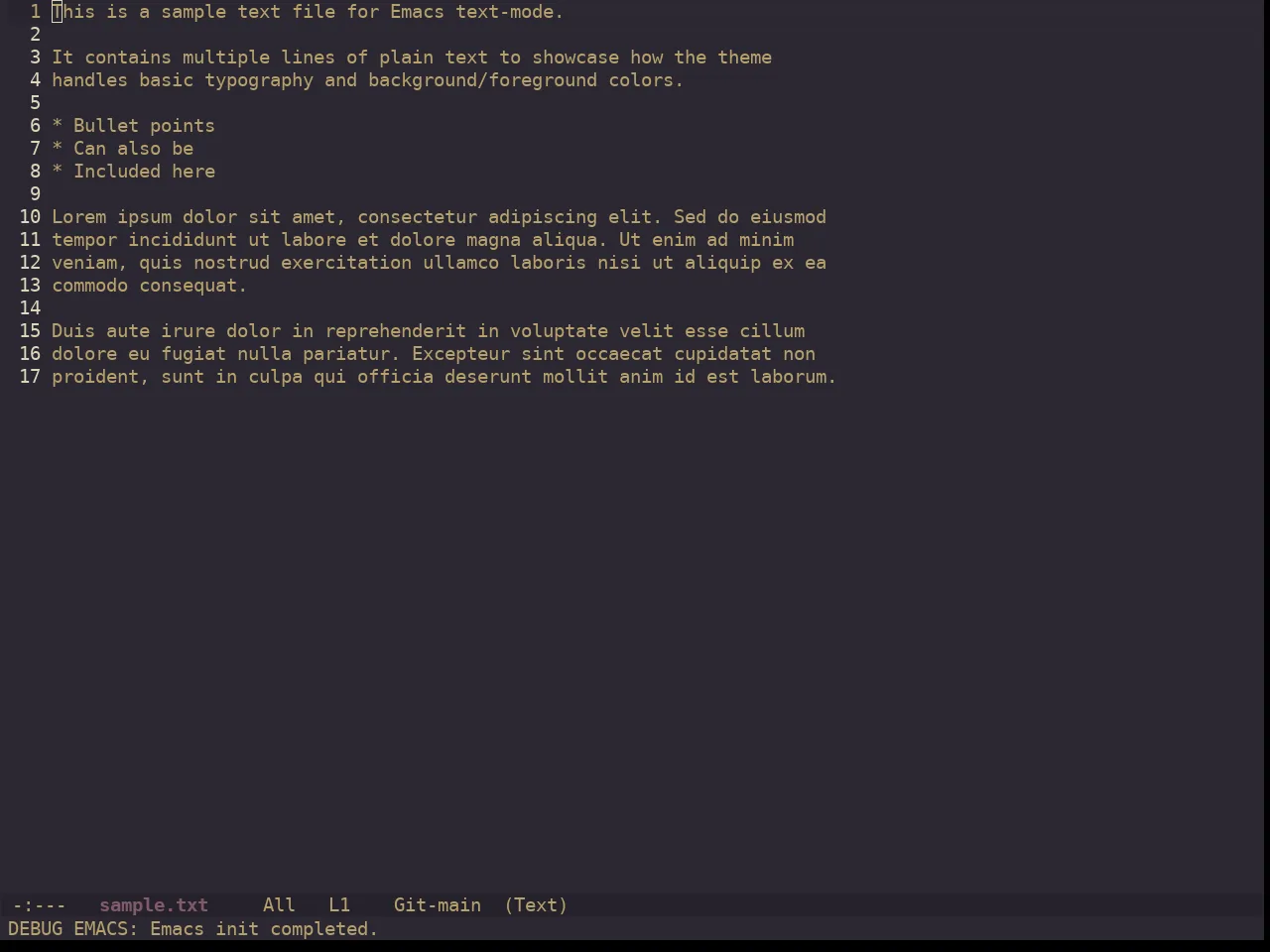 Ewal Dkeg Depth Theme in text-mode