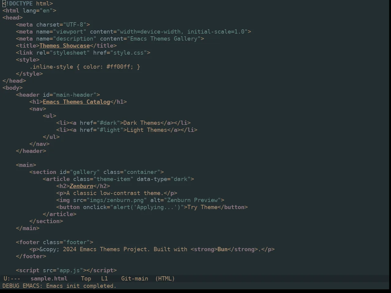 Ewal Dkeg Designr Theme in html-mode