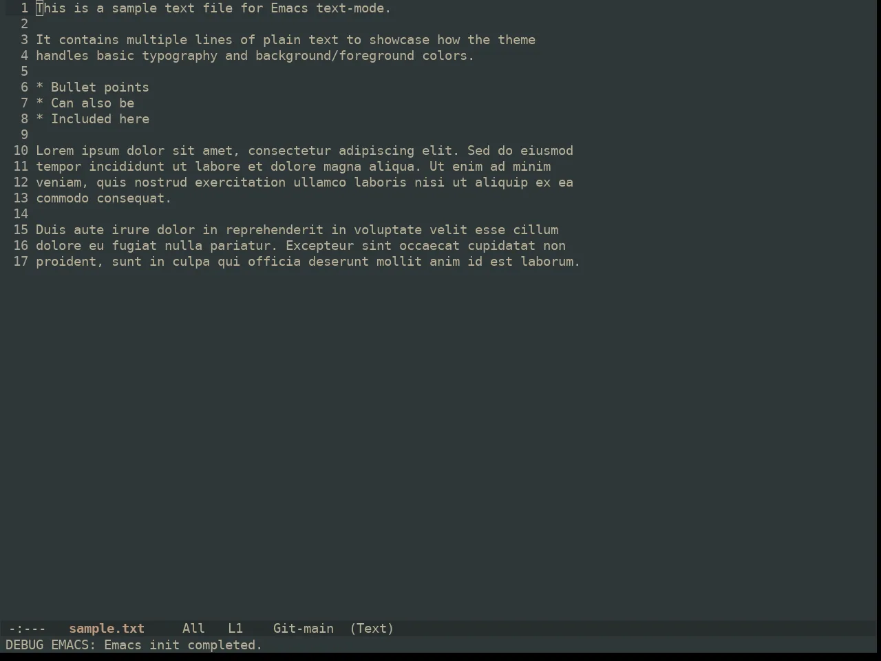 Ewal Dkeg Diner Theme in text-mode