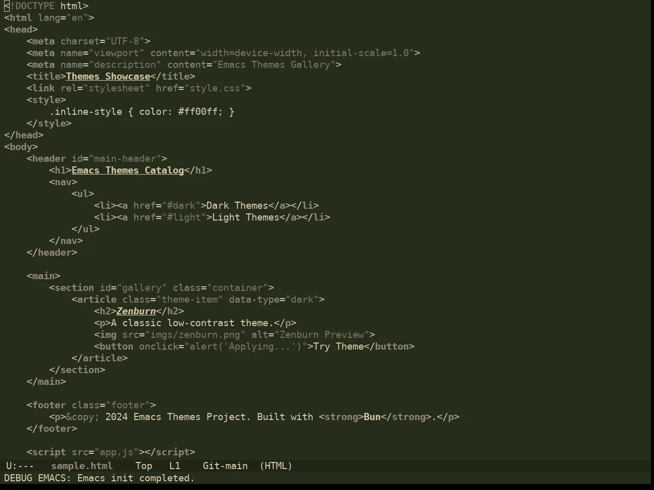 Ewal Dkeg Fendr Theme in html-mode