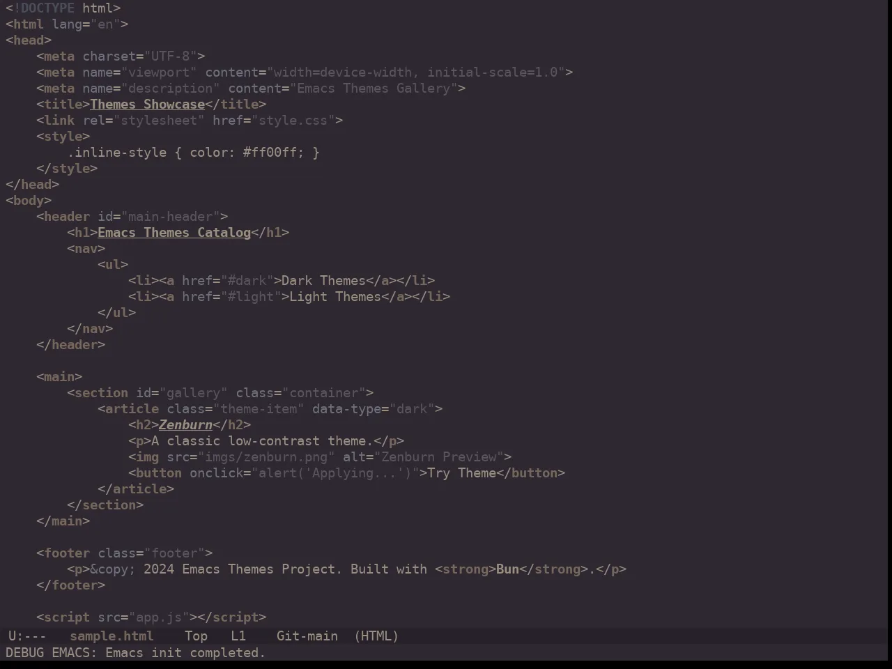 Ewal Dkeg Flapr Theme in html-mode