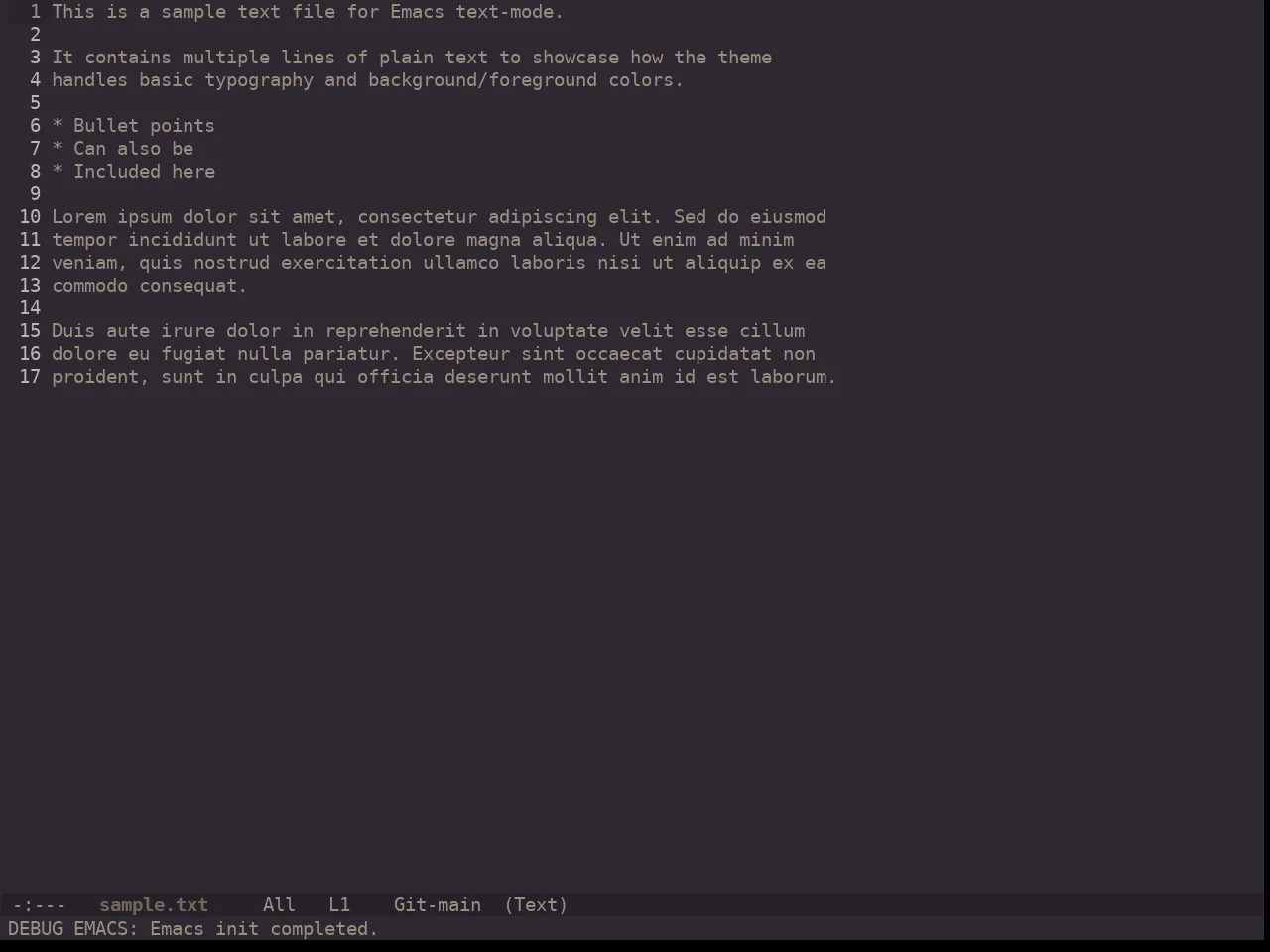 Ewal Dkeg Flapr Theme in text-mode