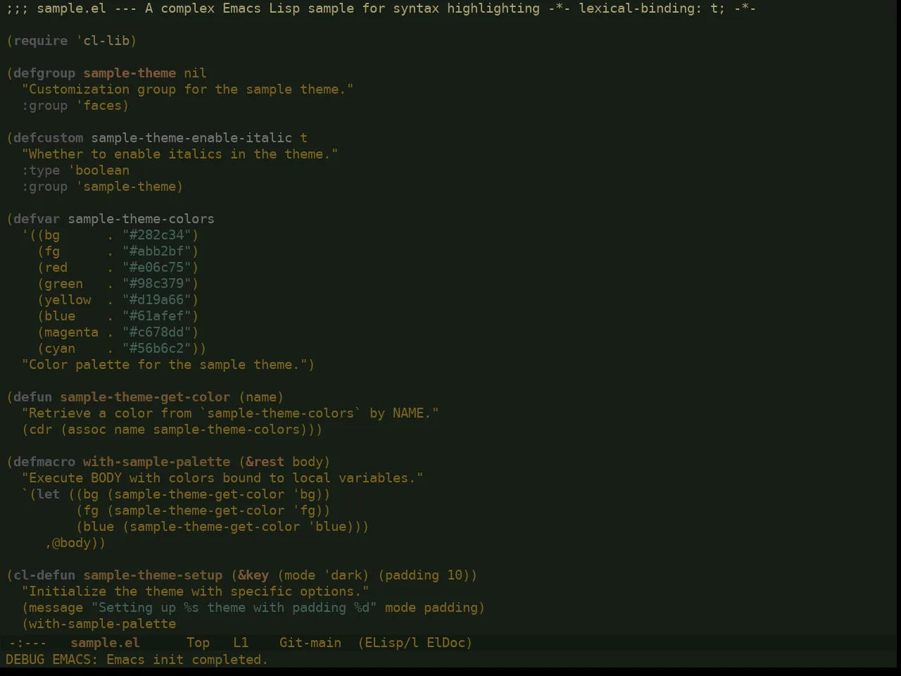 Ewal Dkeg Forst Theme in emacs-lisp-mode